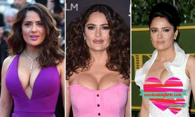 El poderoso escote de salma hayek